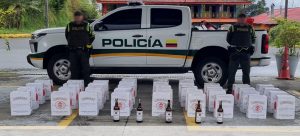Incautado licor de contrabando en corredor vial de Santa Rosa de Cabal