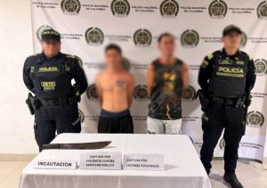 ATACARON CON UN MACHETE A UNA MUJER EN DOSQUEBRADAS: DOS HOMBRES FUERON CAPTURADOS