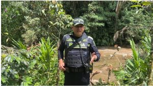 Policía Nacional presente en la emergencia en La Cristalina