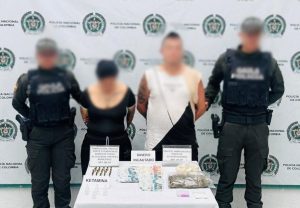 Capturadas dos personas por tráfico de estupefacientes y porte ilegal de munición en Santa Rosa de Cabal