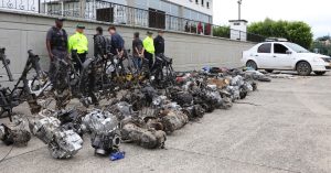 Desmantelada red de hurto y venta clandestina de autopartes de motocicletas en Pereira