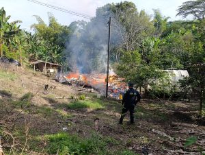 Incendio estructural en la comuna Cuba fue controlado oportunamente por organismos de socorro