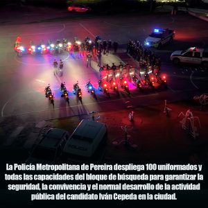 Pereira blinda su seguridad ante visita de Iván Cepeda con despliegue de 100 uniformados